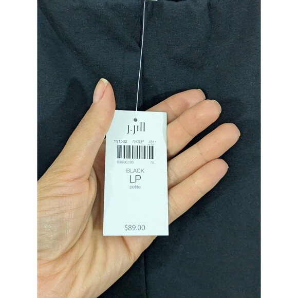 NWT J. Jill Womens Ponte Slim Leg Pants Size PL Black Pull On Minimalist Stretch - Picture 4 of 7